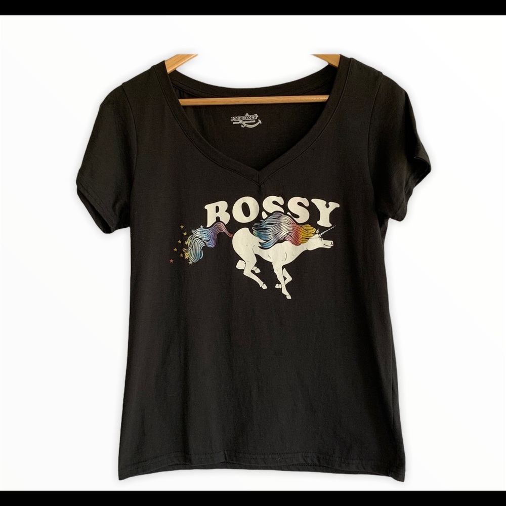 Bossy Joe Boxer Tee Shirt Sz L